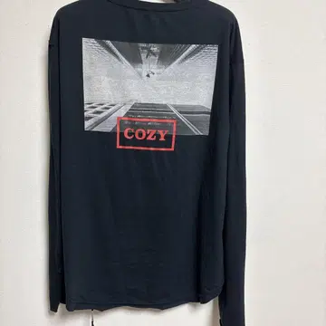 TEAMCOZY 긴팔 티셔츠 블랙 COZY