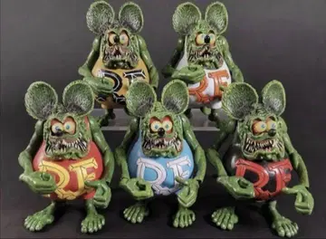 래트 핀크 5개 세트 피규어 차고 ratfink 바이크