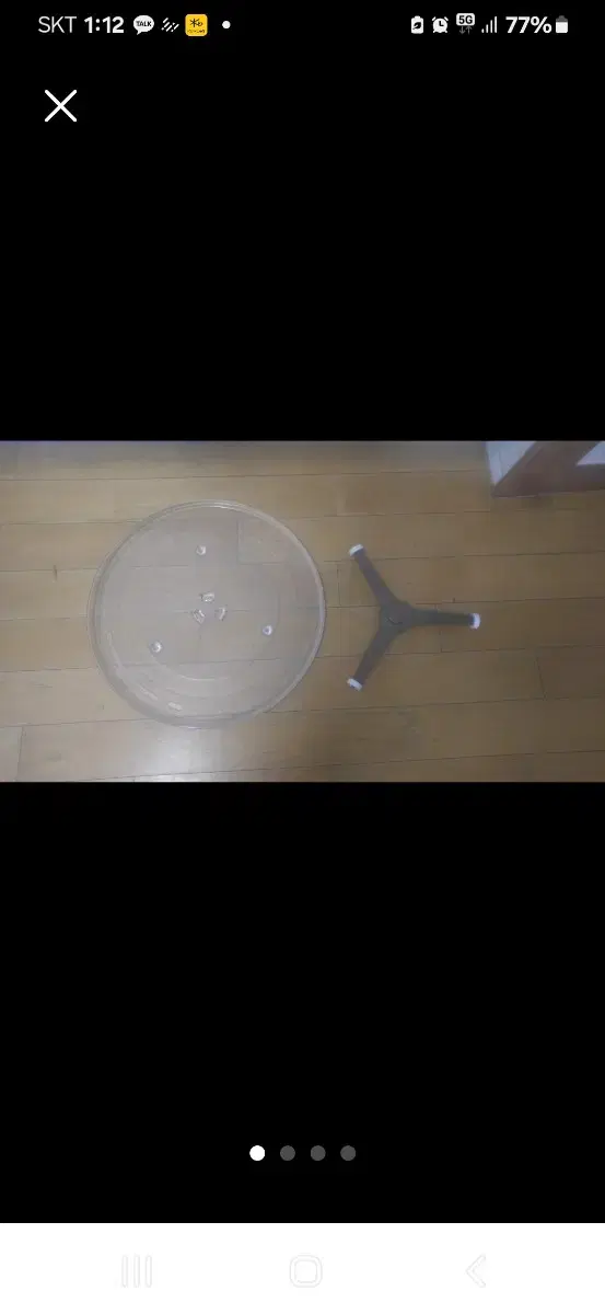 Microwave oven rotating yuri plate + rotating rail