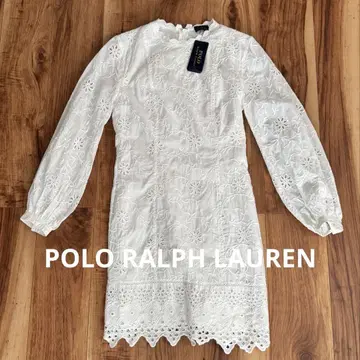 POLO 랄프 로렌 레이스 원피스 화이트 원피스 미국 구매 새상품