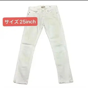 YANUK 화이트 데님 25인치