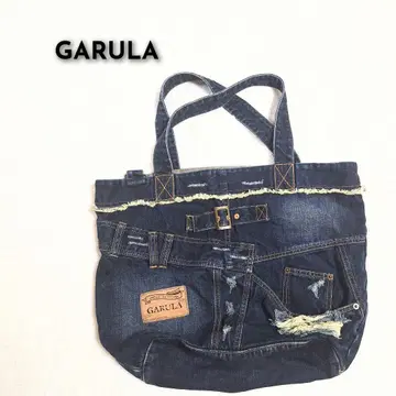 새상품급 GARULA 청바지 리메이크 데님 토트백