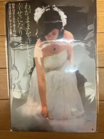 야마구치 모모에 브리키 간판 사 쇼와 레트로 미사용 새상품