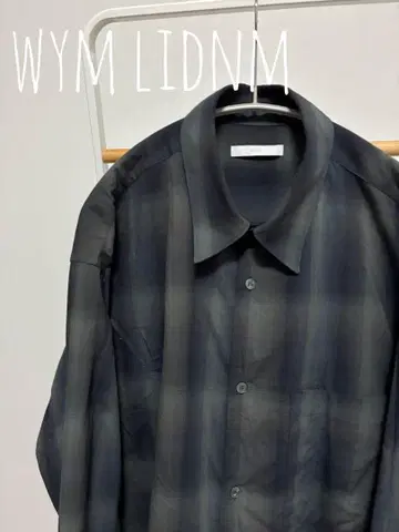 WHM 옴브레 체크 루즈 셔츠