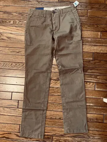 GAP LIVED-IN SLIM 치노 팬츠 28x30 브라운