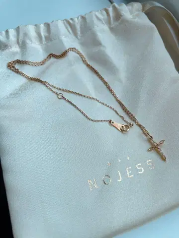 NOJESS K10 크로스 모티브 크로스 참 목걸이