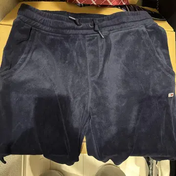 TOMMY JEANS 네이비 플리스 팬츠 M