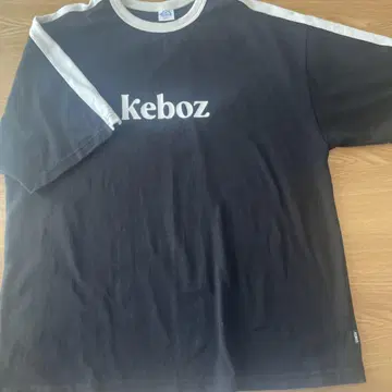 keboz 블랙 오버 사이즈 티셔츠