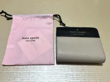 kate spade 이중 지갑 베이지/블랙