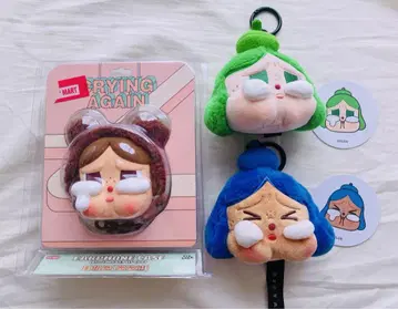 popmart crybaby 이어폰 케이스 봉제 인형 펜던트