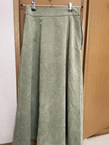 그린 플레어 스커트 S