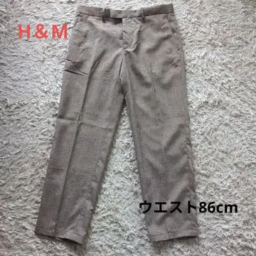 H&M 베이지 슬랙스 여름 아이템 팬츠 폴리에스테르