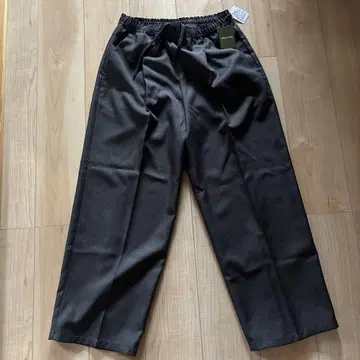 FREAK'S STORE 와이드 슬랙스 M 사이즈 차콜 그레이