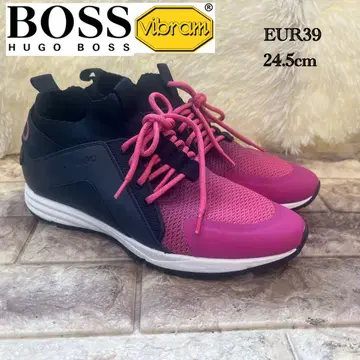 컨디션 최상 HUGO BOSS 로고 스니커즈 24.5cm 남성용/여성용