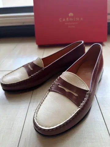 CARMINA 로퍼 가죽 신발 사이즈 3 1/2 약 22.0cm 여성용