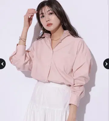 Mystrada 베이직 셔츠 핑크 M 사이즈