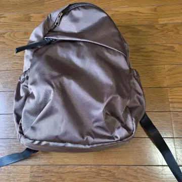브라운 나일론 백팩