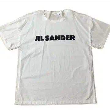 JIL SANDER 질 샌더 로고 프린트 컷오프 리컨스트럭션 티셔츠