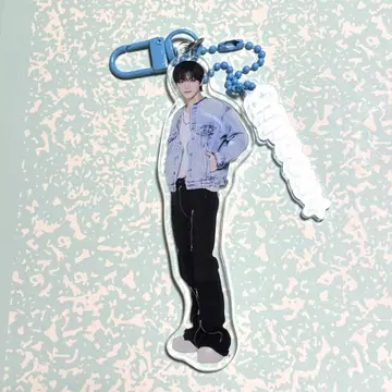 treasure 지훈 팬 네이비 아크링 키링 사진 참