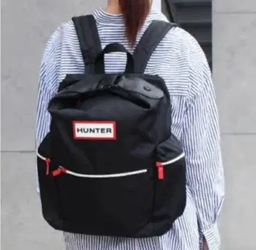 HUNTER 블랙 백팩 대용량