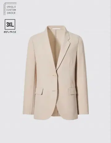 유니클로 감동 자켓 베이지 테일러드 자켓 3XL