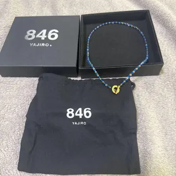846 YAJIRO 파랑 비즈 목걸이 4 시리즈
