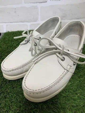 파라부트 올 화이트 데크 슈즈 24.0cm