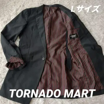 토네이도 마트 TORNADOMART 테일러드 자켓 안감 올 패턴 Y2K