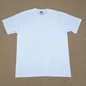 현행 ONEITA 무지 TEE 화이트 L 사이즈