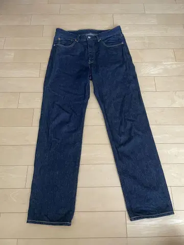 무지 라보 무지 라보 스트레이트 데님 W32xL32 다크 블루