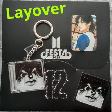 BTS FESTA 캡슐 앨범 Layover 트레이딩 카드 테테 영탄