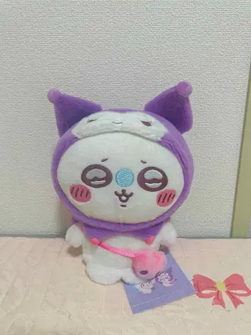 치이카와 산리오 캐릭터즈 봉제 인형 쿠로미 모몽가