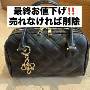 RANDA 보스턴 백 퀼팅 블랙