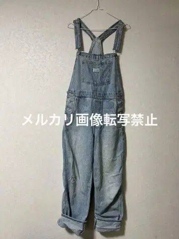 리바이스 데님 여성용 데미지 가공 오버롤 살로펫 작업복