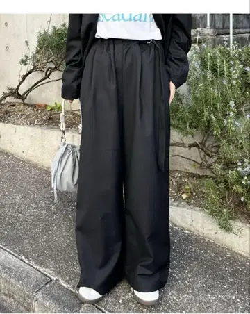 CIAOPANIC TYPY 사이드 벨트 루즈 실루엣 슬랙스
