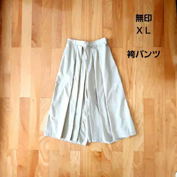 무인양품 MUJI 하카마 팬츠 XL 라이트 베이지