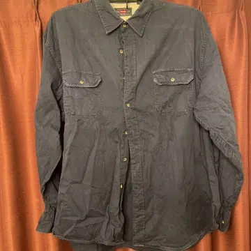 랭글러 Wrangler 네이비 버튼 워크 셔츠