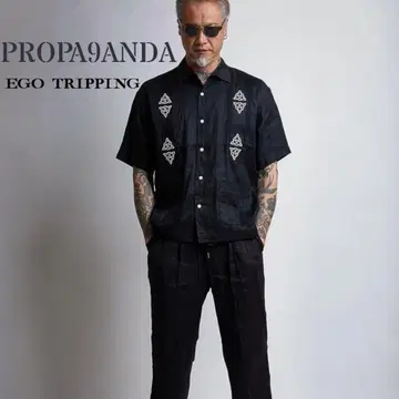 새상품급 에고 트리핑 x propa9and 린넨 트라우저