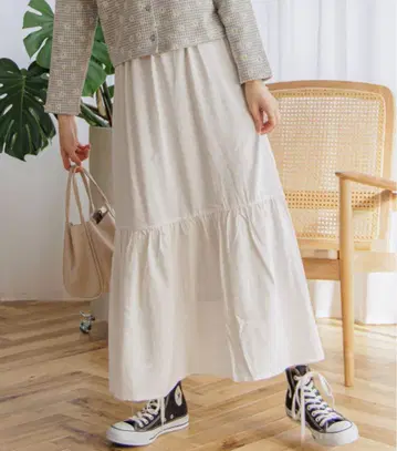 flower daily tiered skirt 데일리 티어드 스커트