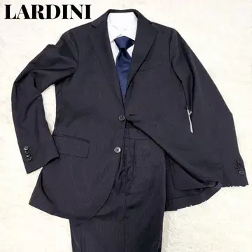 LARDINI 라르디니 수트 셋업 네이비 스트라이프 백 오픈