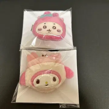 치이카와 산리오 시크릿 헤어 클립 마이멜로디 게 헌책방 세트