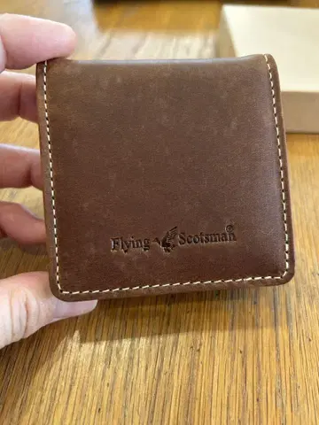 Flying Scotsman 가죽 코인 케이스 브라운