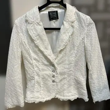 Cynthia Rowley 자수 디테일 테일러드 자켓 사이즈 2