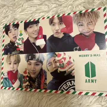 BTS 크리스마스 카드 사인 포함