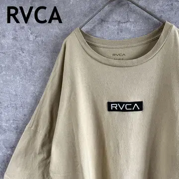 RVCA 루카 센터 로고 티셔츠 반팔 드롭 숄더 L 사이즈 남성용