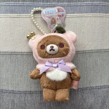 귀여운 곰 봉제 인형 스트랩