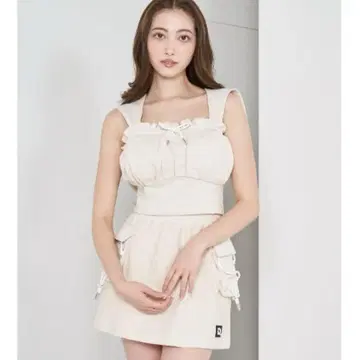 다리치 코르셋 후드 맨투맨 상의 [아이보리]
