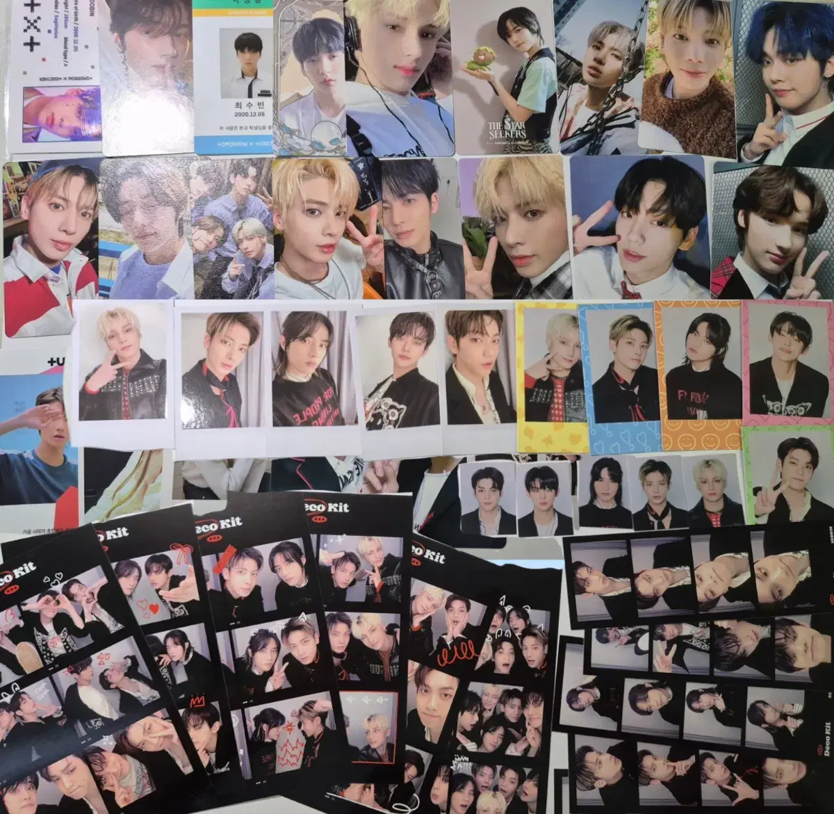 투바투 txt 수빈 연준 범규 태현 휴닝카이 굿즈 포토카드 포카 일괄