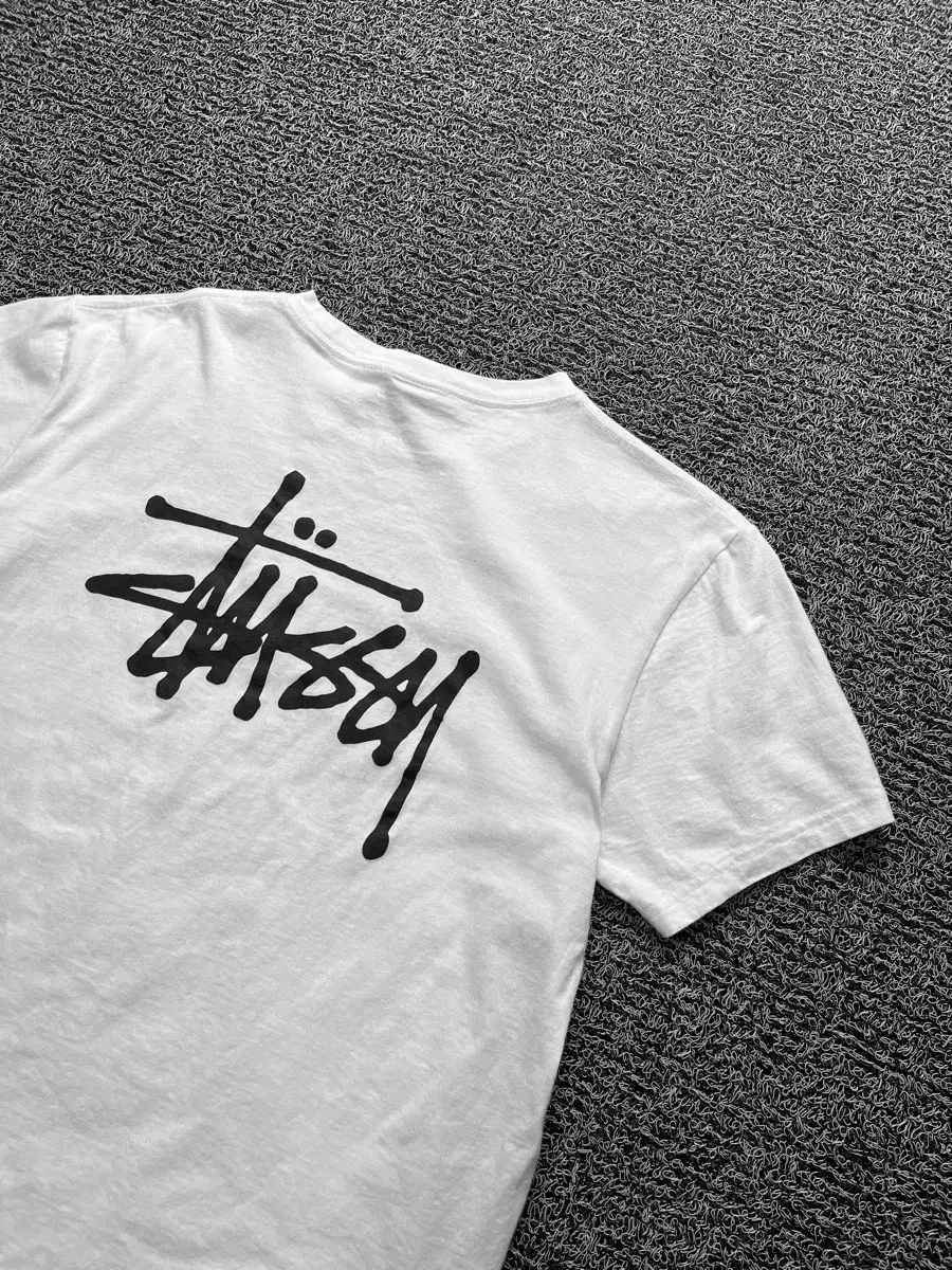 Stussy Basic Big Logo Boxy Fit Short Sleeve T-Shirt