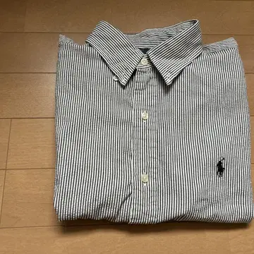Ralph Lauren 반팔 셔츠 M 스트라이프